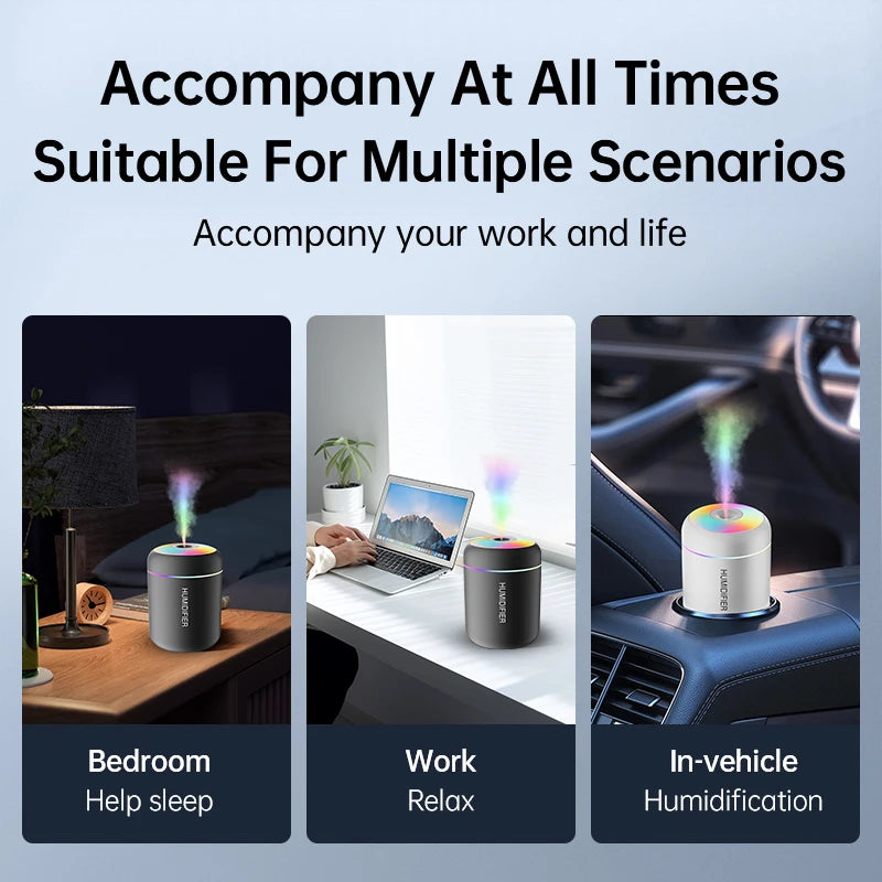 Mini Air Humidifier & Aroma Diffuser