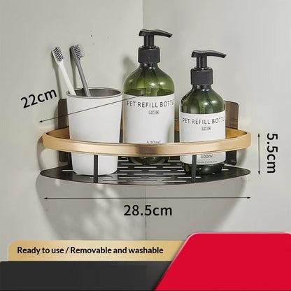 No-Drill Bathroom Shelf – Easy Storage, Zero Hassle