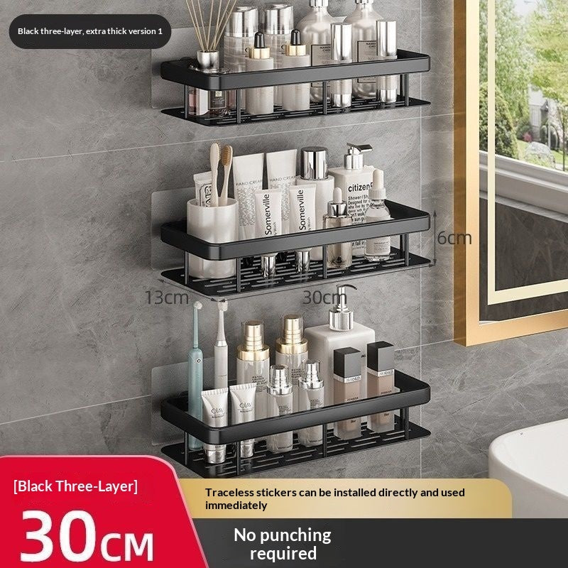 No-Drill Bathroom Shelf – Easy Storage, Zero Hassle