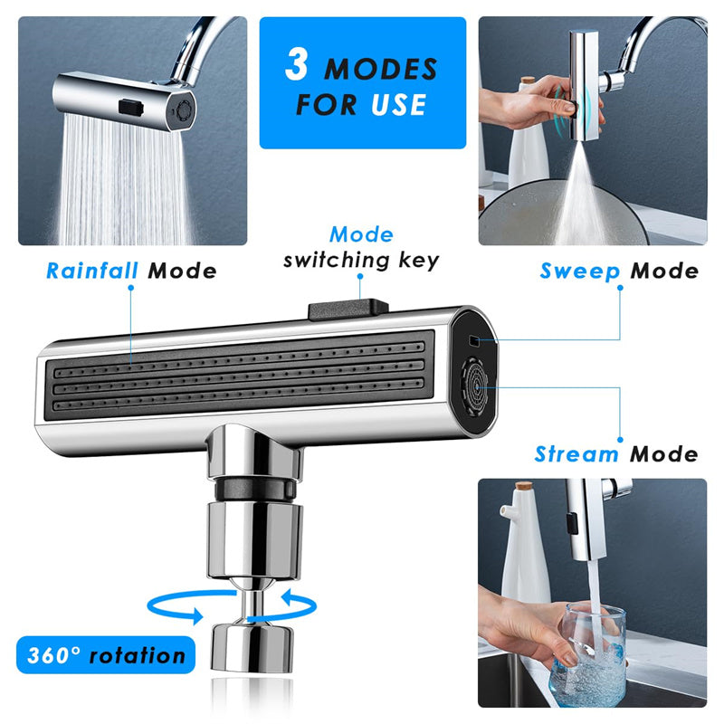 Faucet Extension Waterfall Nozzle