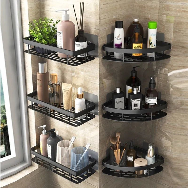 No-Drill Bathroom Shelf – Easy Storage, Zero Hassle