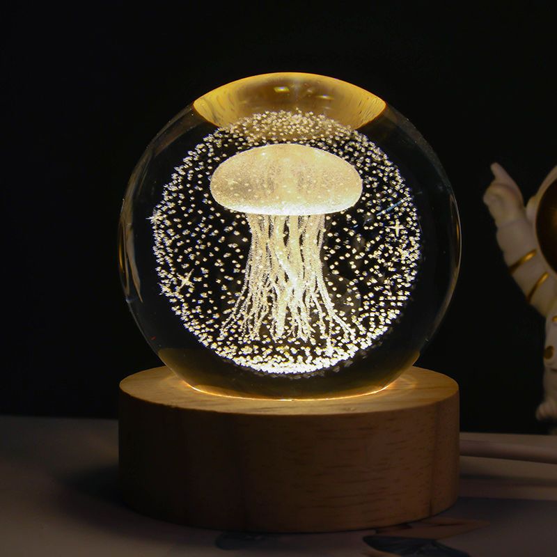 Crystal Moon Galaxy Lamp