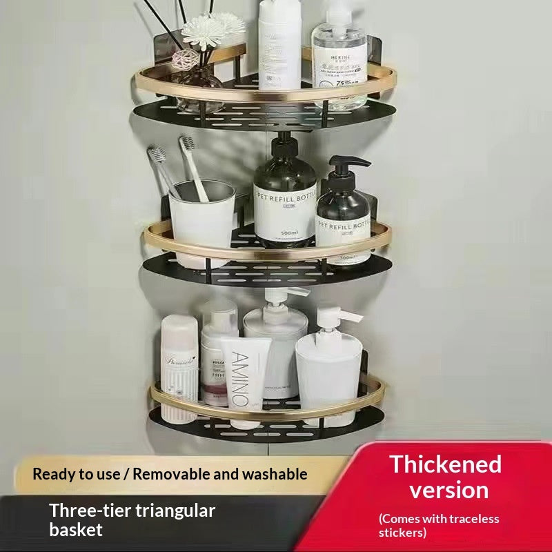 No-Drill Bathroom Shelf – Easy Storage, Zero Hassle