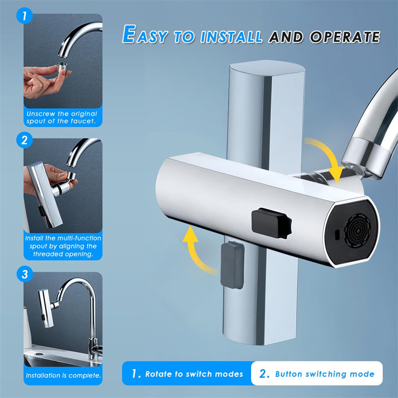 Faucet Extension Waterfall Nozzle
