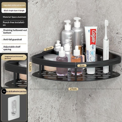 No-Drill Bathroom Shelf – Easy Storage, Zero Hassle